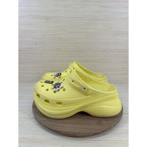 Crocs Bae Yellow M&Ms Platform Clogs Womens Size 10 W/ Jibbits